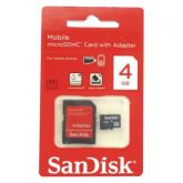 Cartão de Memória Micro SD Sandisk 4GB